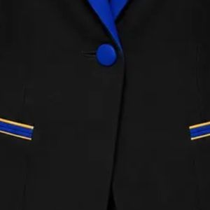 เสื้อเบลเซอร์ผู้หญิง Sigma Gamma Rho สีน้ำเงินทอง สไตล์สมาคมนักศึกษา ออกแบบอย่างเป็นทางการ ตัดเย็บอย่างประณีต เสื้อคลุมสำหรับสุภาพสตรี สไตล์ธุรกิจแบบกรีก - Product Image 4