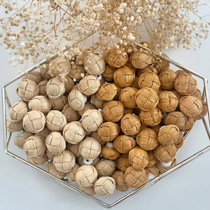 Handwoven rattan doorknob <b>dresser</b> drawer <b>knobs</b> sustainable door <b>knob</b> pull furniture handle - Product Image 6