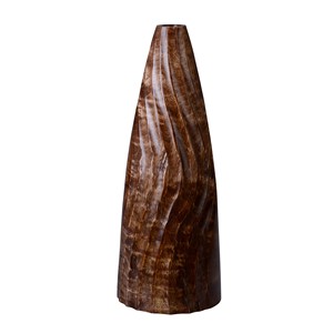Jarrones Decorativos de Madera de Mango Tallados a Mano al por Mayor |   Decoración Artesanal Marrón Natural - Product Image 2