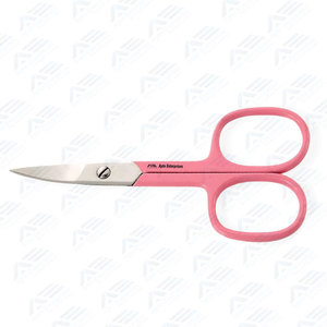 Ciseaux à ongles en acier inoxydable pour manucure, pédicure et cuticules, ciseaux à ongles de qualité supérieure, manche rose, ciseaux à ongles de 4 pouces - Product Image 4