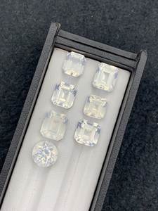 Pierre précieuse en quartz laiteux naturel, pierre à facettes, cristal du plexus solaire, pour la fabrication de bijoux, bague, pendentif, collier, cadeau - Product Image 4