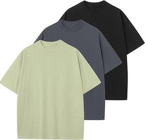 T-shirts de campagne vintage délavés à manches courtes pour hommes, en coton épais 230 GSM, coupe oversize, personnalisables, vierges, effet délavé à l'acide - Product Image 1