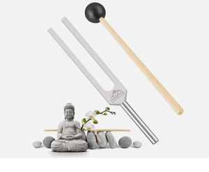 Diapason 528 Hz, ensemble de diapasons 136,1 Hz avec gel de silice triangulaire Chakr... - Product Image 3