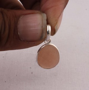 925 Sterling <b>Silver</b> Rose Quartz Pendant with Chain Natural Necklace Set Handmade Artisan Jewelry Wholesale Romantic Love Stone - Product Image 1