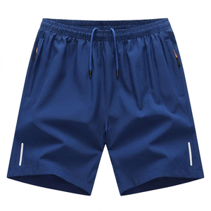 NEW Custom <b>Black</b> Woven Cotton Casual Men Shorts Elastic Waist Printed Athletic Short <b>Pants</b> - Product Image 2