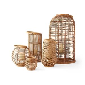 Lámpara Colgante Decorativa de Ratán Ecológico de Vietnam, Pantalla para Lámpara de Techo, Ideal para Decoración de Resorts, Cafés y Bodas - Product Image 1