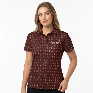 Polo à manches courtes pour homme avec imprimé pompier, respirant, 100 % polyester, tenue décontractée, logo sur le devant - Product Image 5