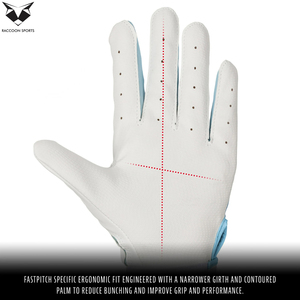 With Wholesale Rate New Trendy Non Slip Fully Customized Left-Hand Leather Baseball Batting Gloves with Hook and Loop Closure - Product Image 2