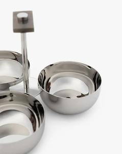 Juego de 3 Recipientes para Condimentos, Platos Metálicos para Servir Nueces y Bocadillos, Bandeja de Servicio - Product Image 1