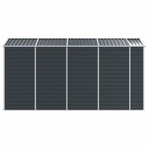 Caseta de Jardín Grande de Acero Galvanizado Antracita, Producto de Almacenamiento y Cobertizos de Primera Calidad - Product Image 6