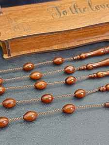 Tasbih en bois écologique de haute qualité, perles polies, objet de collection artistique, décoration murale, tasbih de prière islamique - Product Image 2