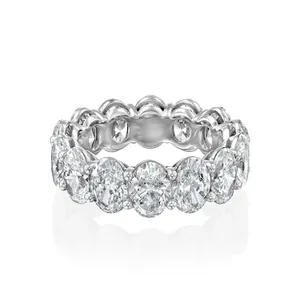 Norentia Oval Lab Grown <b>Diamond</b> Eternity <b>Ring</b> IGI Certified - Product Image 5