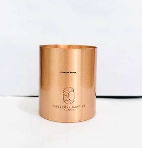 Pot à bougie vide en acier inoxydable de haute qualité, finition brossée, avec couvercle et support, gravure personnalisée, idéal pour Noël, vente en gros - Product Image 6