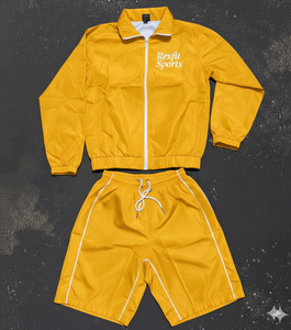 ชุดเซ็ตเสื้อแจ็คเก็ตและกางเกงวอร์ม Rexfit Sports คุณภาพพรีเมียม ผ้าไนลอนกันลม ขายส่ง - Product Image 6
