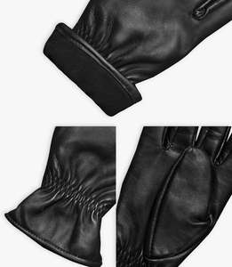 ถุงมือหนัง ยาวถึงข้อมือ ไม่บุซับใน กันความร้อน สำหรับฤดูหนาว เป็นมิตรกับสิ่งแวดล้อม ระบายอากาศได้ดี ใช้กลางแจ้งได้ สไตล์เรียบง่าย ใช้ได้ทุกวัน - Product Image 3