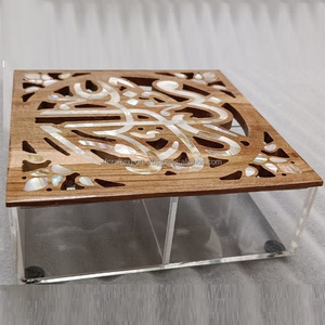 ของขวัญ Eid Ramadan สุดหรู ไม้แม่มุกฝังฝาปิดกล่องอะคริลิคชุดจากอินเดียโดย RF CRAFTS - Product Image 1