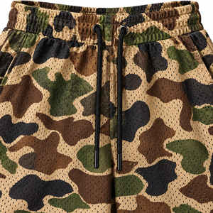 Shorts en maille unie pour hommes, style urbain, avec cordon de serrage, respirants, écologiques, séchage rapide, décontractés, sportifs, 100 % coton, taille haute - Product Image 4