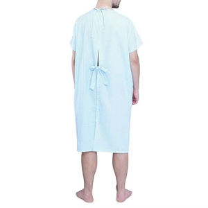 Uniformes Médicos de Algodón Tejido Unisex de Alta Calidad, Bata de Paciente Lavable, Ropa de Hospital Reutilizable con Estampado, Detección de Agujas - Product Image 2