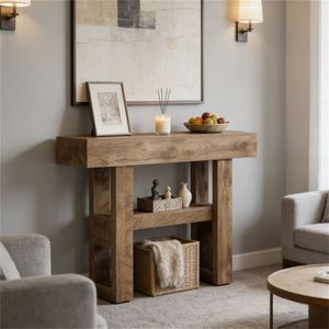 <b>Storage</b> Space <b>Console</b> <b>Table</b> for Entrance Foyer or Sofa Use - Product Image 3