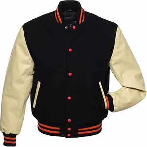 Wholesale Manufacturer Men's Varsity Jackets Customized Logo Letterman Jackets Baseball winter Jacket for men <b>Top</b> quality 2025 - Product Image 1
