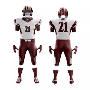 ชุดยูนิฟอร์มอเมริกันฟุตบอล ระบายอากาศได้ดี กางเกงขาสั้น พิมพ์โลโก้ตามสั่ง โพลีเอสเตอร์ 100% ราคาโรงงานแข่งขันได้ - Product Image 4