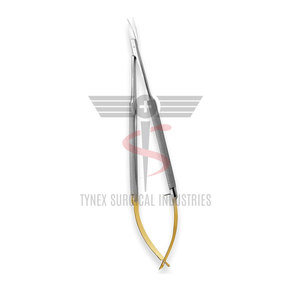 Ensemble de micro-pince à aiguilles, ciseaux et pincettes Castroviejo en acier inoxydable, instrument chirurgical manuel de précision réutilisable - Product Image 2