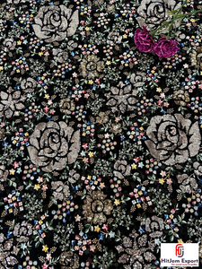 Tissu Jacquard de Luxe Personnalisé en Dentelle (100% Polyester Enduit PA) - Anti-Bactérien et Coupe-Vent pour Vêtements et Artisanat |   Fournisseur OEM/ODM - Product Image 6