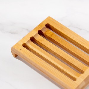 Jabonera Rectangular de Bambú Moderna de Alta Calidad para Hotel y Baño, Gran Venta |   Ecológico, Elegante y Duradero |   Decoración del Hogar UO - Product Image 4