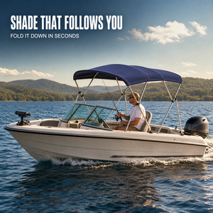 Bimini Top Pliable à 4 Arceaux <span class=keywords><strong>pour</strong></span> <span class=keywords><strong>Bateau</strong></span>, Housse <span class=keywords><strong>de</strong></span> Protection Marine 600D Imperméable Anti-UV, Auvent Pare-Soleil <span class=keywords><strong>pour</strong></span> <span class=keywords><strong>Bateau</strong></span> <span class=keywords><strong>de</strong></span> Pêche et Petit Yacht - Product Image 6
