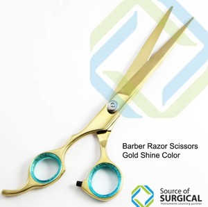 Ciseaux à cheveux professionnels pour droitiers, lame droite en acier inoxydable de 6 pouces, pointe acérée, manche long, outil de beauté pour la coupe de cheveux - Product Image 2