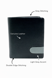 WRIZA <b>Mens</b> RFID Genuine Leather Wallet Durable Short Slim Design with Coin <b>Pouch</b> and Premium Leather Lining for Everyday Stylish - Product Image 6