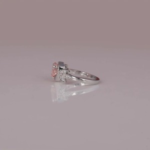 Luxury Custom Lab Grown Diamond Heart Shape Cut Ring 14k <b>Solid</b> Gold Gold Plating Engagement Women Cut Ring - Product Image 2