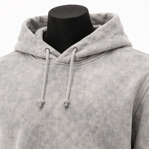 Ensemble de survêtement gris délavé à l'acide, en molleton vintage coton-polyester, deux pièces, style jogger, OEM ODM, unisexe, streetwear - Product Image 6