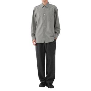 Chemise habillée pour homme tendance 2026, couleur unie, décontractée, en tissu Oxford, manches longues, coupe ajustée, écologique, séchage rapide, confortable - Product Image 2