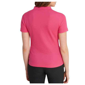 Camisas polo para mujer, mezcla de algodón, manga holgada, camisas de verano, tela transpirable, diseño con botones, impresión de logotipo personalizado, camisas polo para mujer - Product Image 3