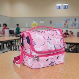 Sacs isothermes personnalisables Wilson, boîte à lunch isolée en tissu Oxford durable, différents motifs de dessins animés, sac à repas en polyester - Product Image 2