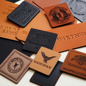 Parche de Cuero Cortado con Láser Profesional |   Logotipo de Marca en PU Texturizado 3D para Mochilas y Jeans |   Fabricante Personalizado - Product Image 4