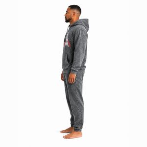 Sudadera con Capucha para Hombre, Estilo Acid Wash, Tejido Cómodo de Alta Calidad, Acabado Vintage y Corte Relajado para Actividades Casuales - Product Image 3