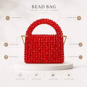 Luxury Handmade Crystal Bead Evening Bag for Women Fashion Mini Top Handle Party <b>Clutch</b> Purse <b>Wedding</b> Handbag - Product Image 6