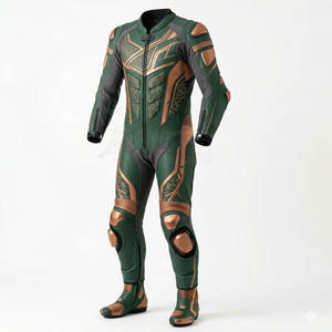 Colección de Ropa para Motociclistas Profesionales, Traje de Motocicleta de Cuero, Talla Grande, Tejido Transpirable y Cómodo, Diseño Duradero para Todos - Product Image 3