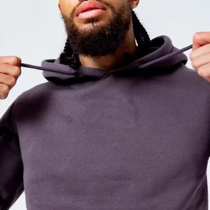 Conjunto Deportivo de Dos Piezas para Hombre, Sudadera con Capucha de Color Sólido, Corte Ajustado, Estilo Casual, con Logotipo Personalizado - Product Image 5