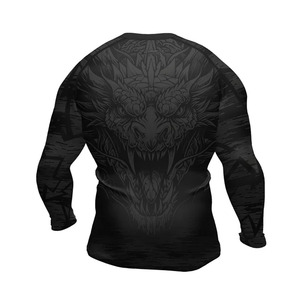 Men's Long Sleeve Compression Rash Guard UPF50 Eco-Friendly Quick-Dry Athletic Gym MMA BJJ <b>Grappling</b> No Gi for Adults - Product Image 2