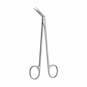 Ciseaux angulaires LITWIN, lames angulaires à 45 degrés °   Finition miroir Longueur totale 7-1/4 pouces 18,4 cm ZETOMEDPRO - Product Image 1