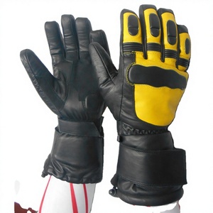 2025 Vintage Lightweight Leather Full Finger Motorbike <b>Gloves</b> <b>Touchscreen</b> Motocross Sports Adjustable Wrist Strap Non-Slip - Product Image 1
