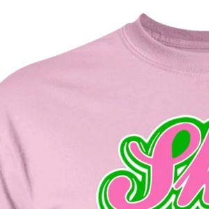 Camiseta de Algodón Casual para Mujer con Bordado Rosa, Manga Corta, Cuello Redondo y Emblema Colorido en el Pecho - Ropa Elegante al por Mayor - Product Image 4
