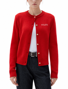 Logos personnalisés sur des pulls à col en V de haute qualité pour les sororités/fraternités/écoles/collèges/universités, logos brodés sur des cardigans en tricot. - Product Image 2