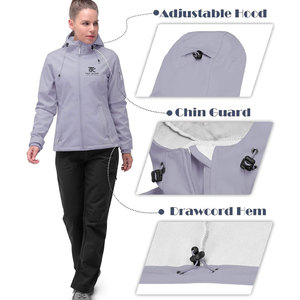 Chaquetas Cortavientos Tejidas para Mujer de Primera Calidad, Resistentes al Viento, Impermeables, Transpirables, Ecológicas, Servicio Personalizado OEM, MOQ Bajo - Product Image 3