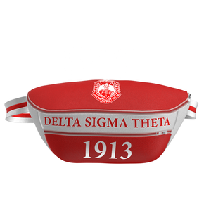 Riñonera de cuero bordada Delta Sigma, bolso de viaje personalizado, venta al por mayor - Product Image 4