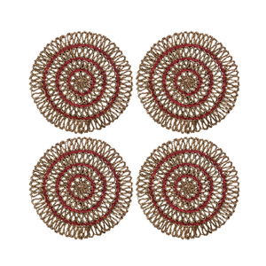 Manteles Individuales Redondos de Seagrass Tejido King Craft Viet, Decoración de Mesa, Manteles Individuales de Alta Calidad, Posavasos de Seagrass - Product Image 1