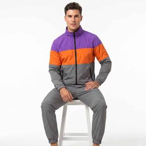 ชุดวอร์มแฟชั่น unisex สำหรับผู้ชาย สั่งทำได้ พิมพ์โลโก้ได้ ฤดูร้อน เสื้อกันลมกันน้ำ ขายส่ง แบบเปล่า 2-in-1 - Product Image 4
